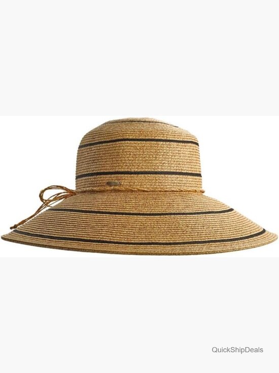 UPF 50 Wide Brim Sun Hat - Crushable Straw Style Weave - Adjustable main image 5
